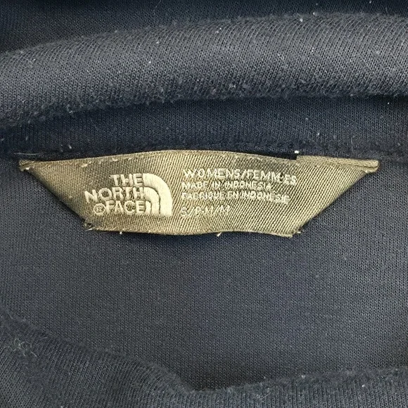 The North Face Women's Navy Blue Fleece Pullover Tunic Top Size S Cozy Funnel - Picture 5 of 8